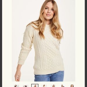 Merino Honeycomb Aran Sweater